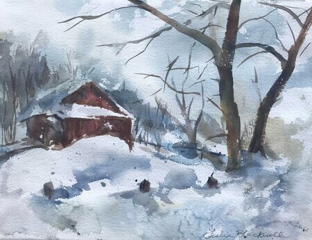 Wakefield Barn in Winter